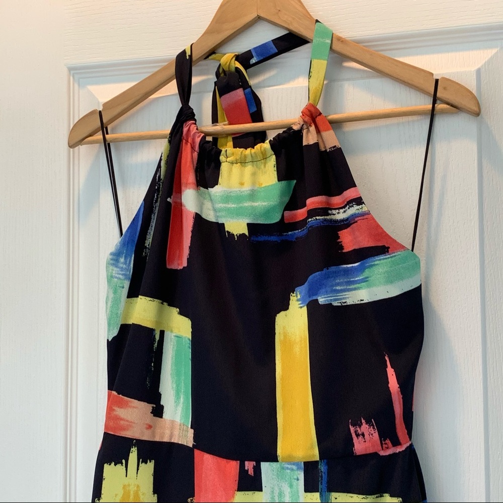 Milly Brushstroke Halter Dress size Small NWT - Picture 7 of 10